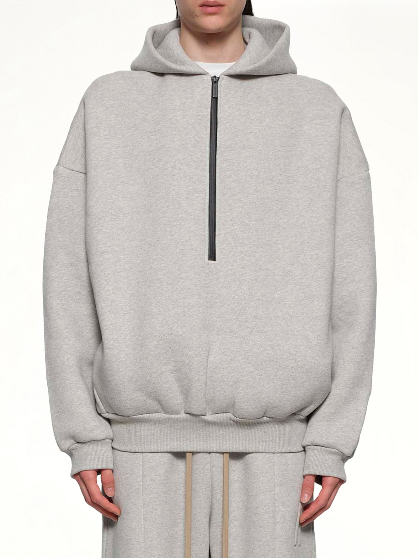Athletic Halfzip Hoodie in Grey