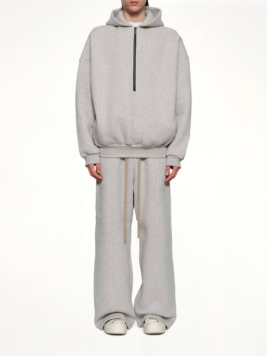 Athletic Halfzip Hoodie in Grey