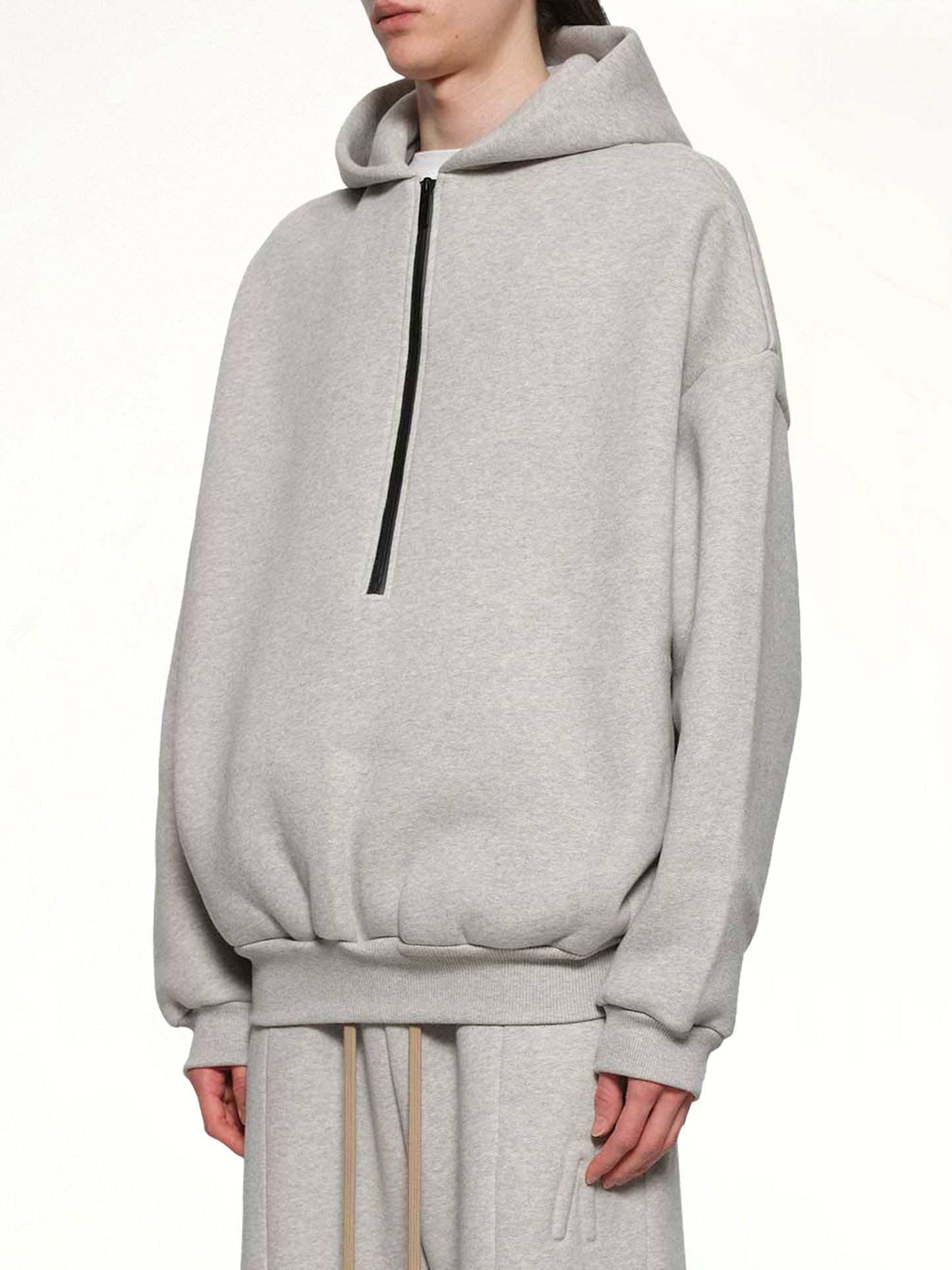 Athletic Halfzip Hoodie in Grey
