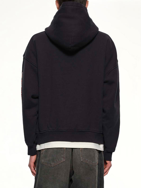 Mesa Stallion Hoodie in Vintage Black/Red