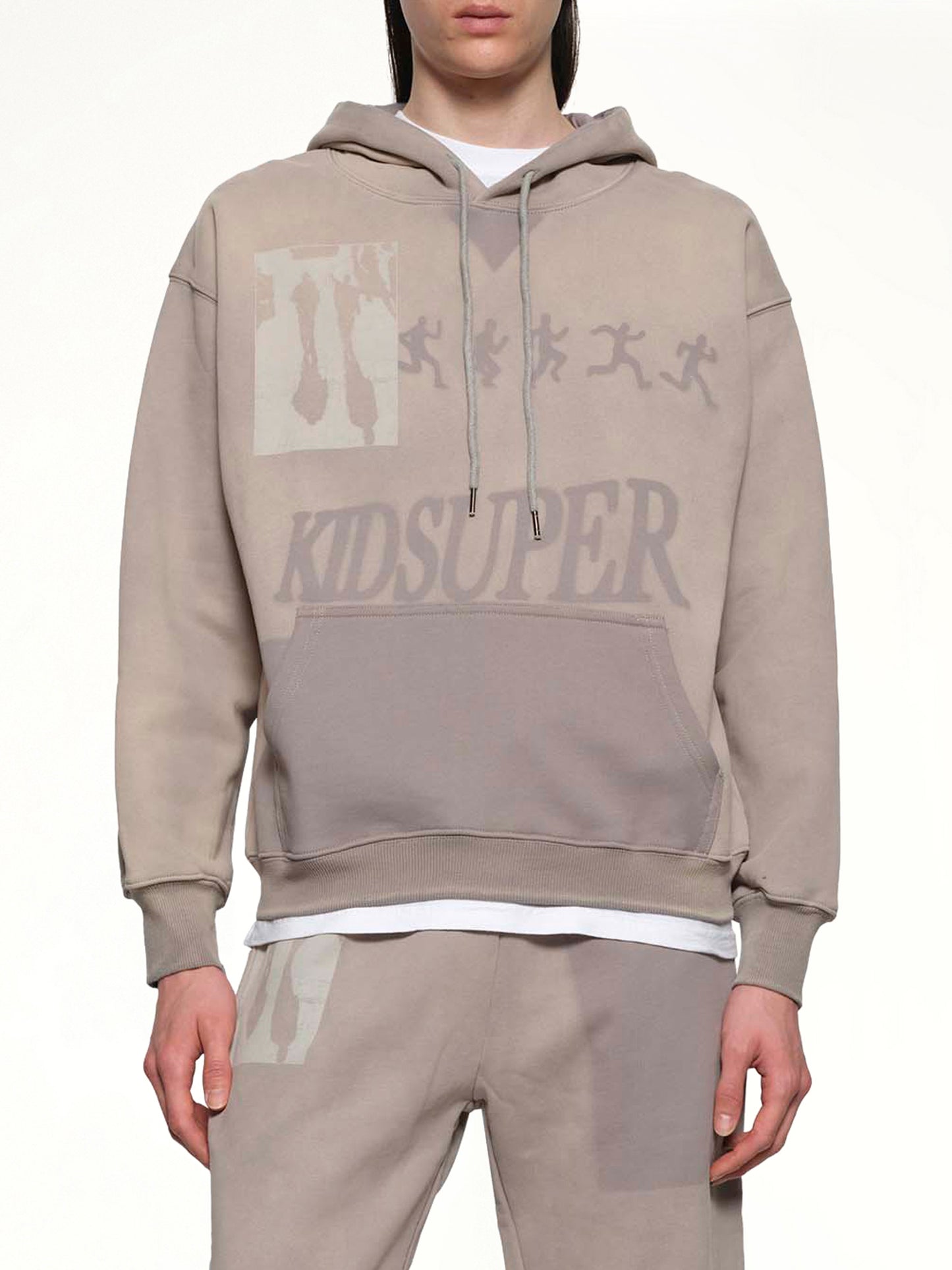 Sun Faded Hoodie in Grey