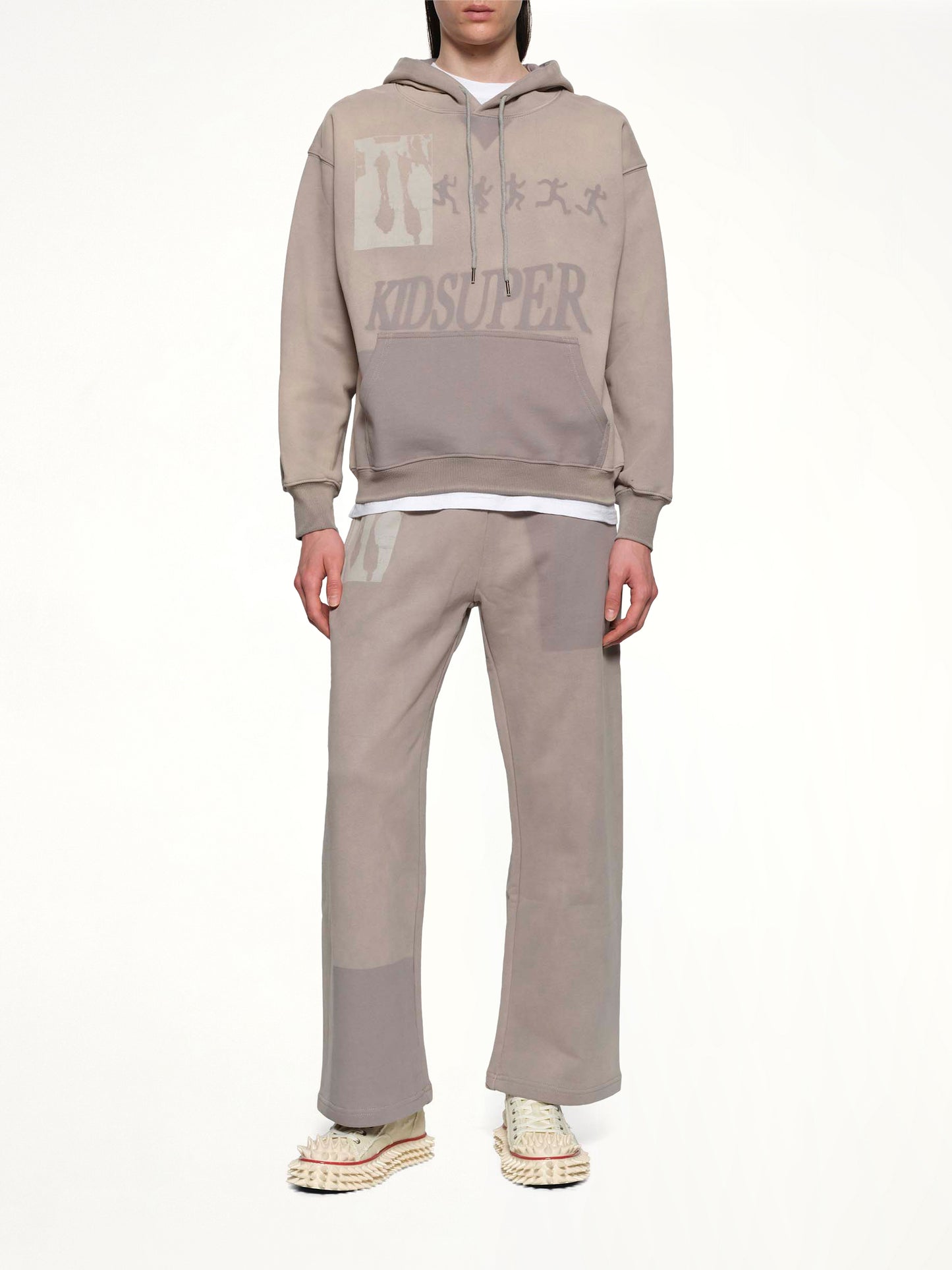 Sun Faded Hoodie in Grey