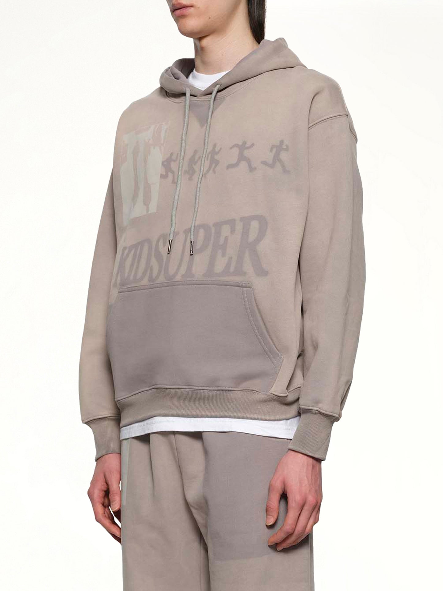 Sun Faded Hoodie in Grey