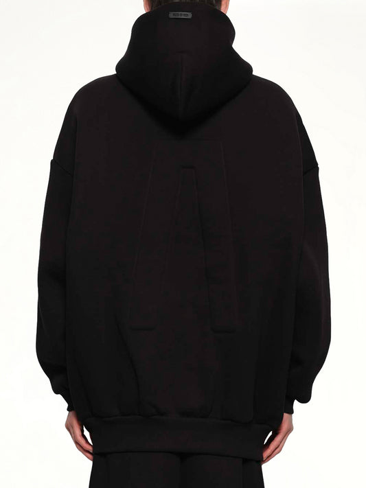 Zip Hoodie in Black