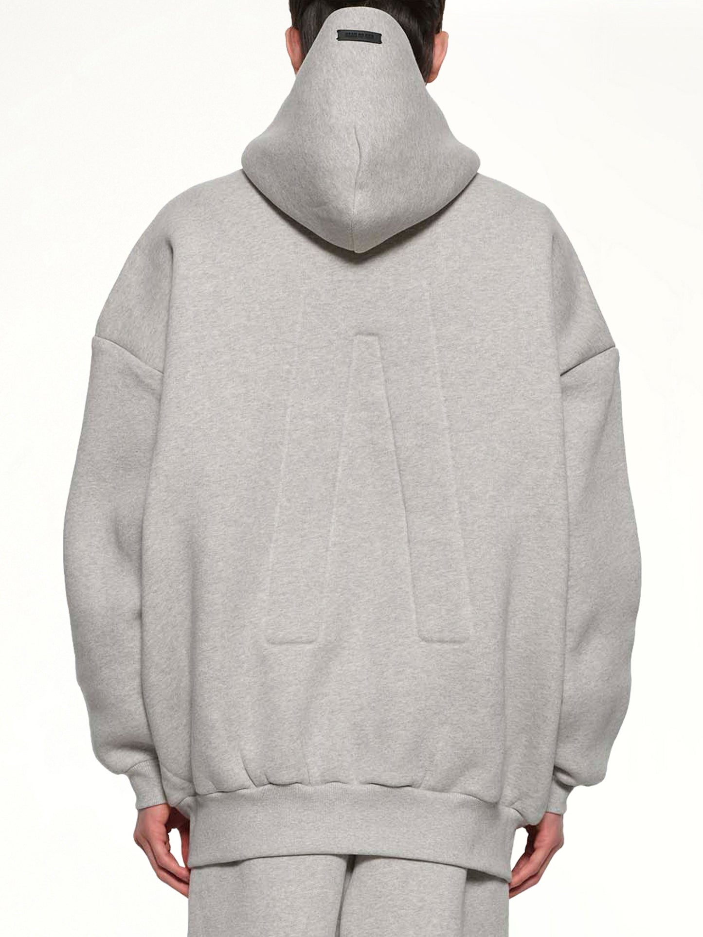 Zip Hoodie in Melange Grey