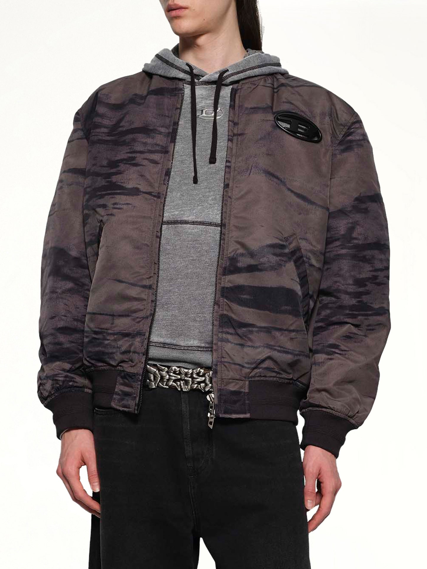 J-KEPES-DLBZ Jacket in Black/Dark Grey