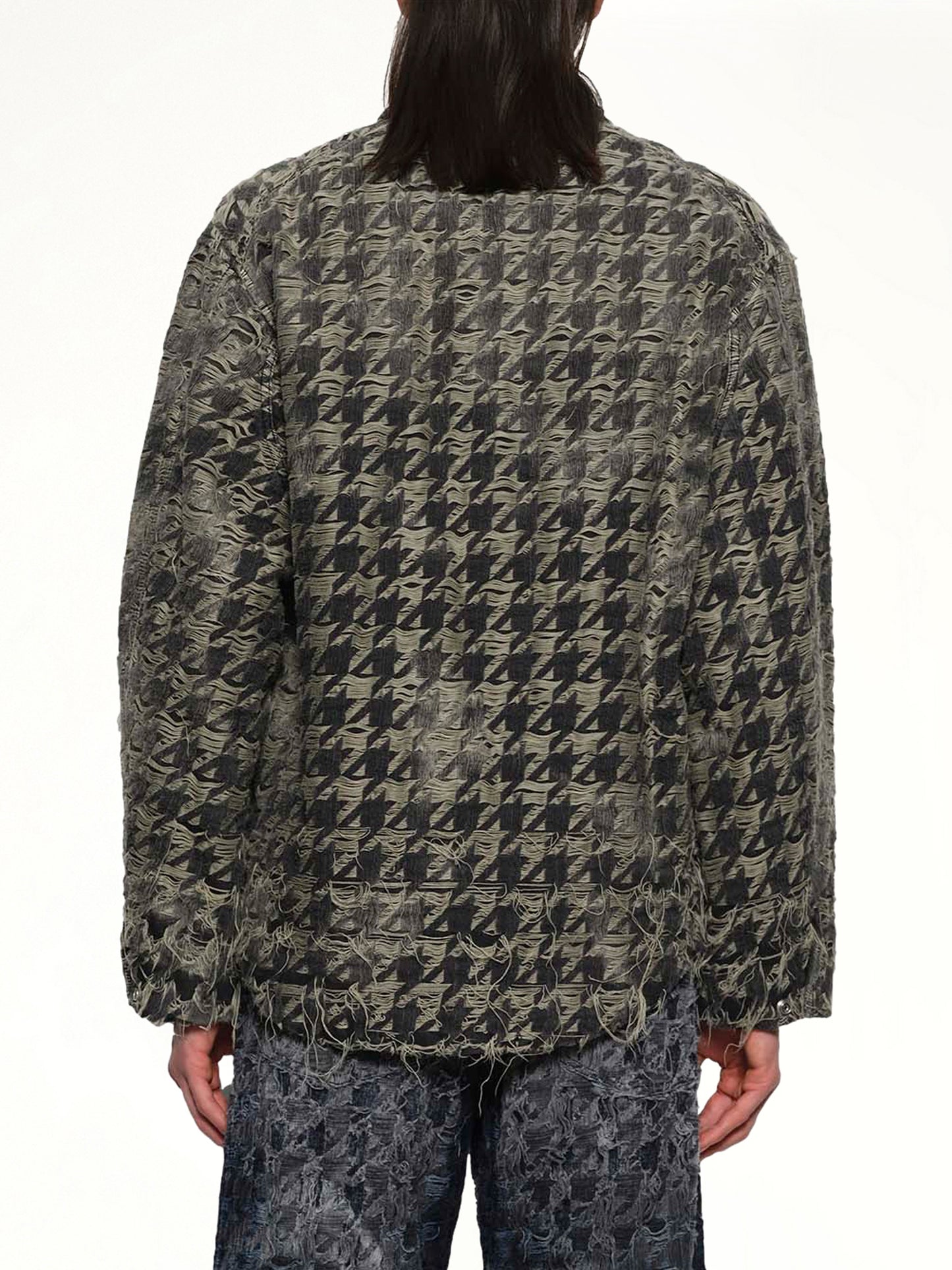 D-ELMO-FSH Runway Denim Jacket in Black