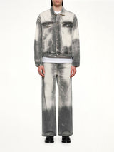 Washed Doves Denim Jacket in White