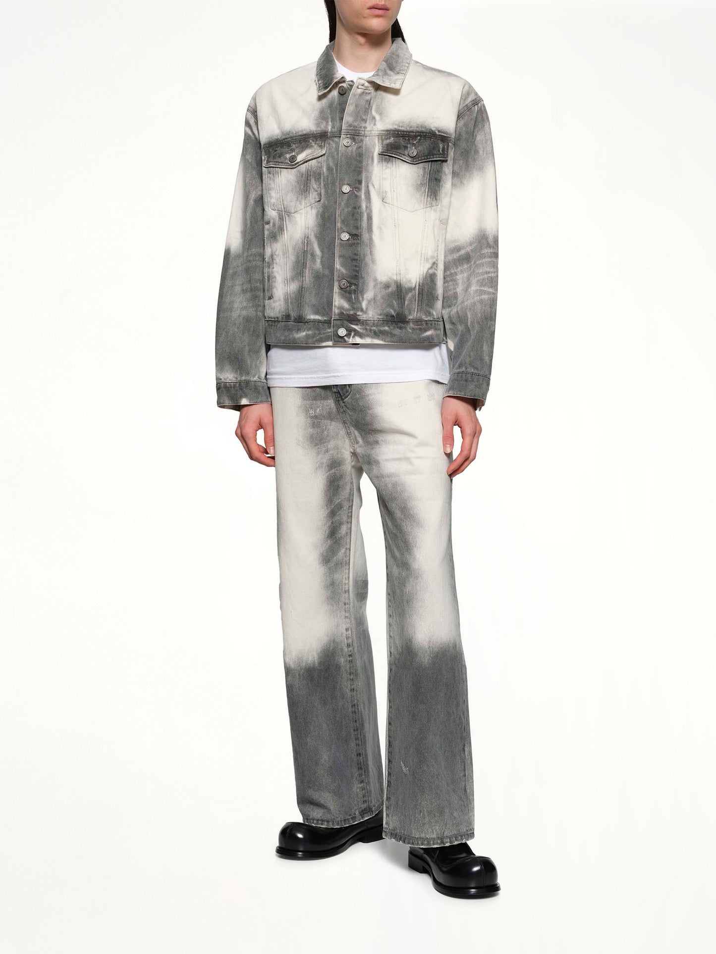 Washed Doves Denim Jeans in White