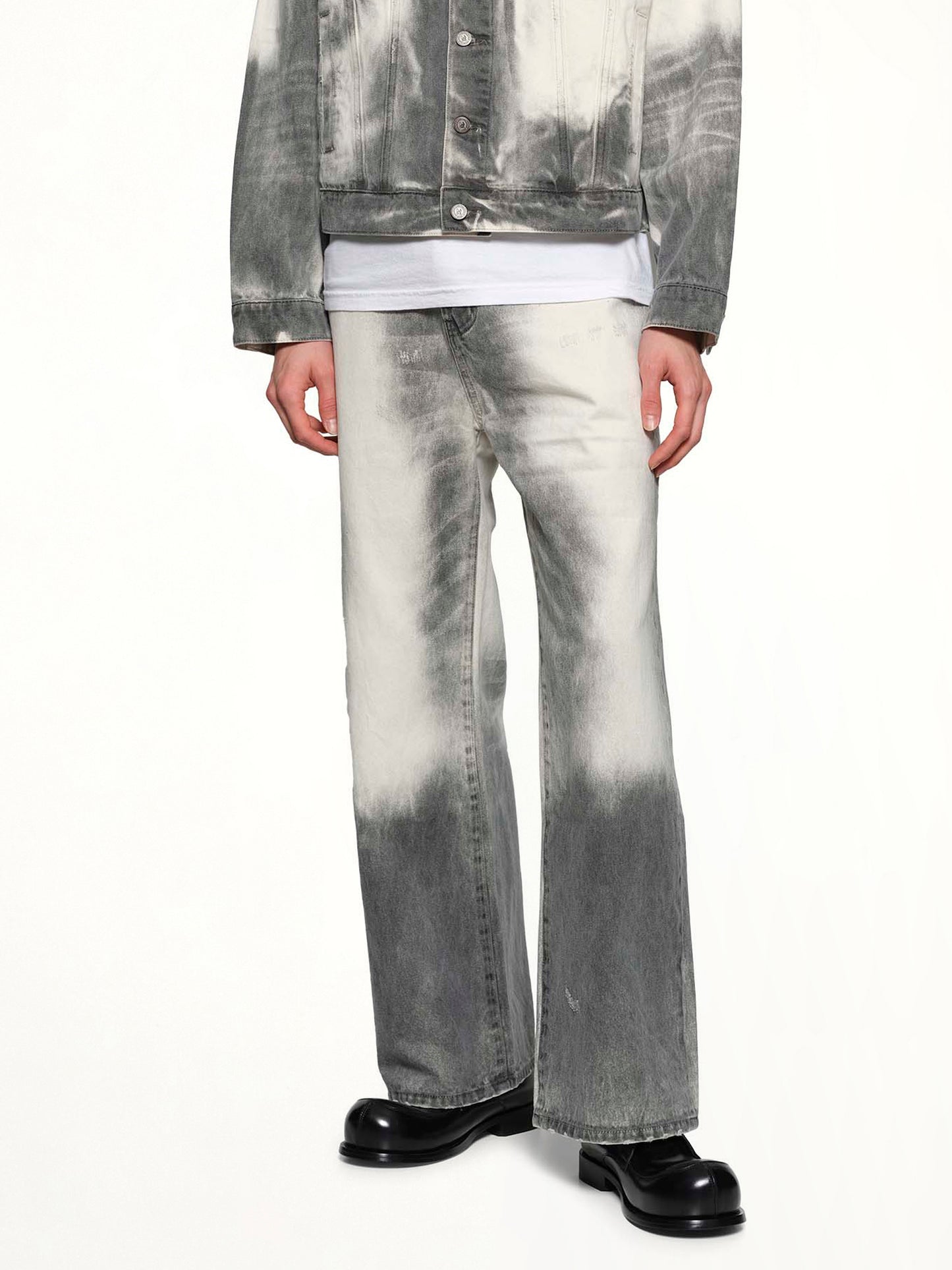 Washed Doves Denim Jeans in White