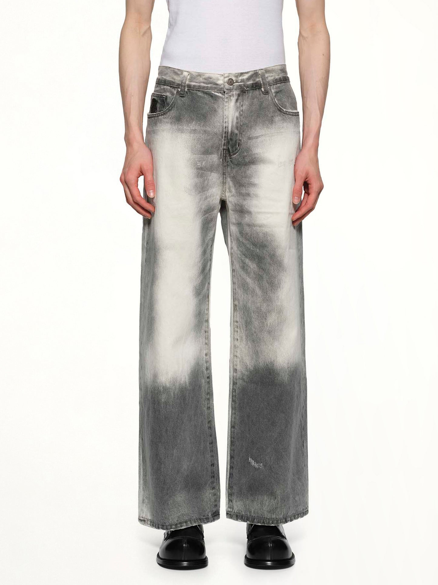 Washed Doves Denim Jeans in White