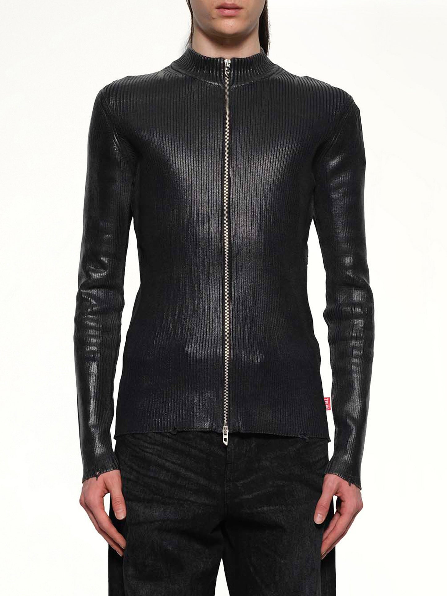 K-DARGY-D Zip Sweater in Black