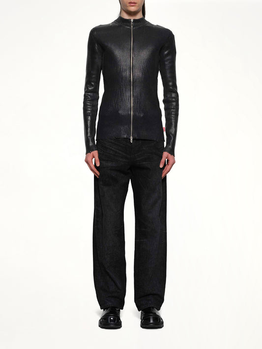 K-DARGY-D Zip Sweater in Black