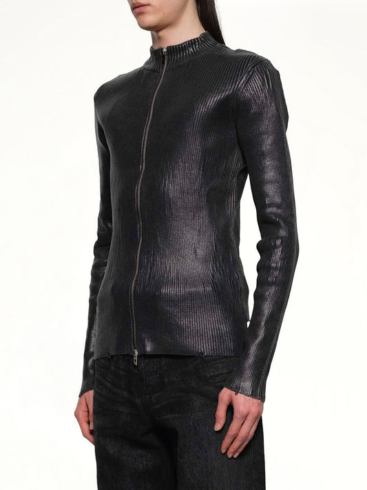 K-DARGY-D Zip Sweater in Black