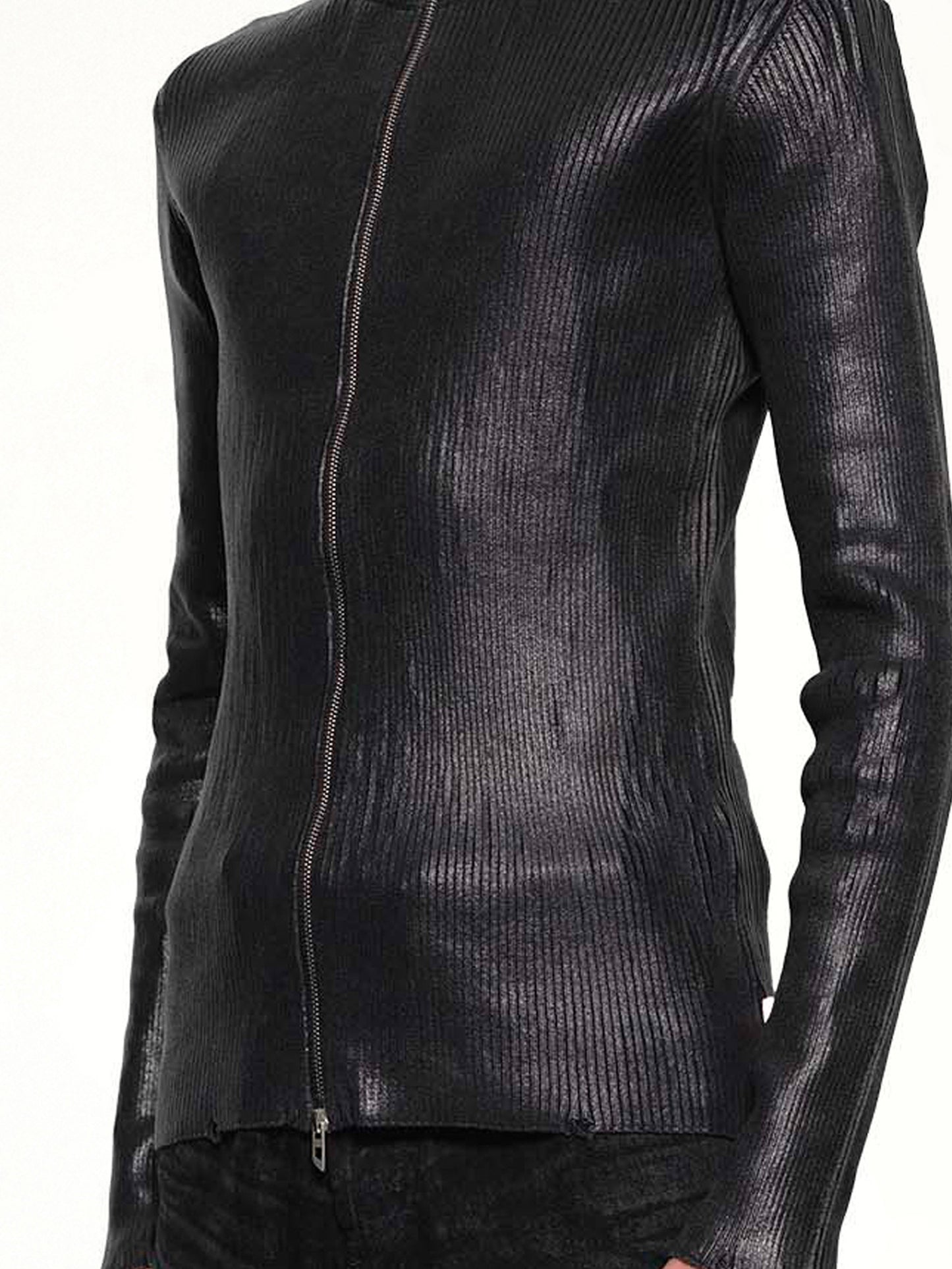 K-DARGY-D Zip Sweater in Black