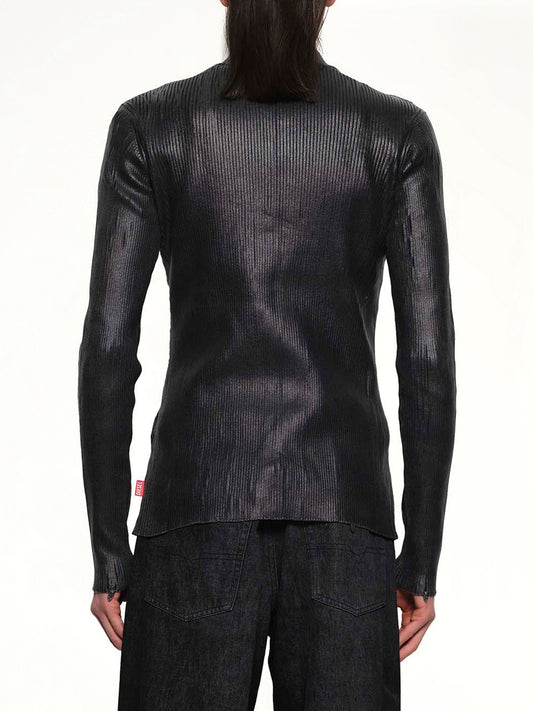 K-DARGY-D Zip Sweater in Black