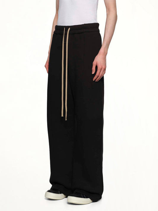 Wide Leg Sweatpant in Black