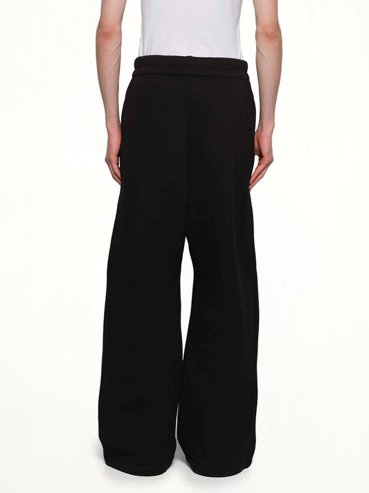 Wide Leg Sweatpant in Black