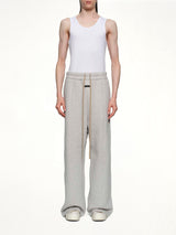 Wide Leg Sweatpant in Melange Grey