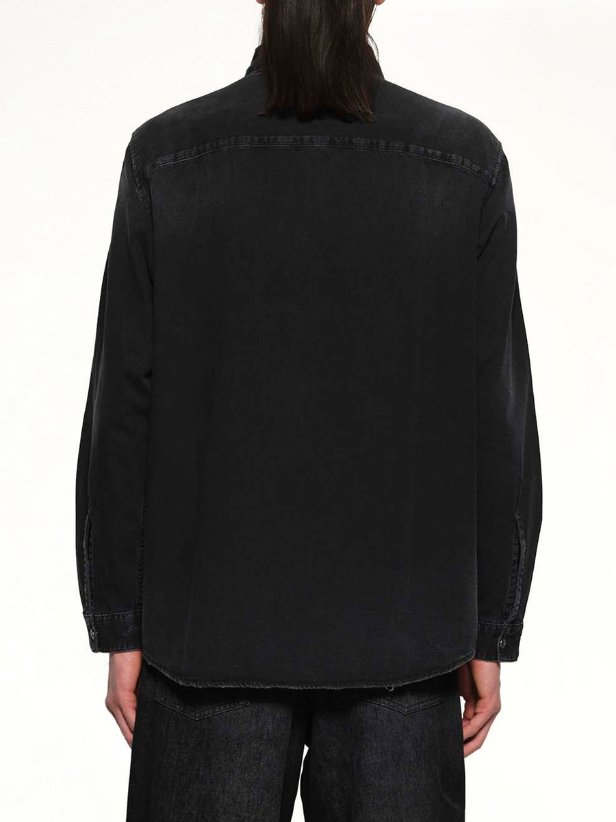 D-SIMPLY Shirt in Black/Dark Grey