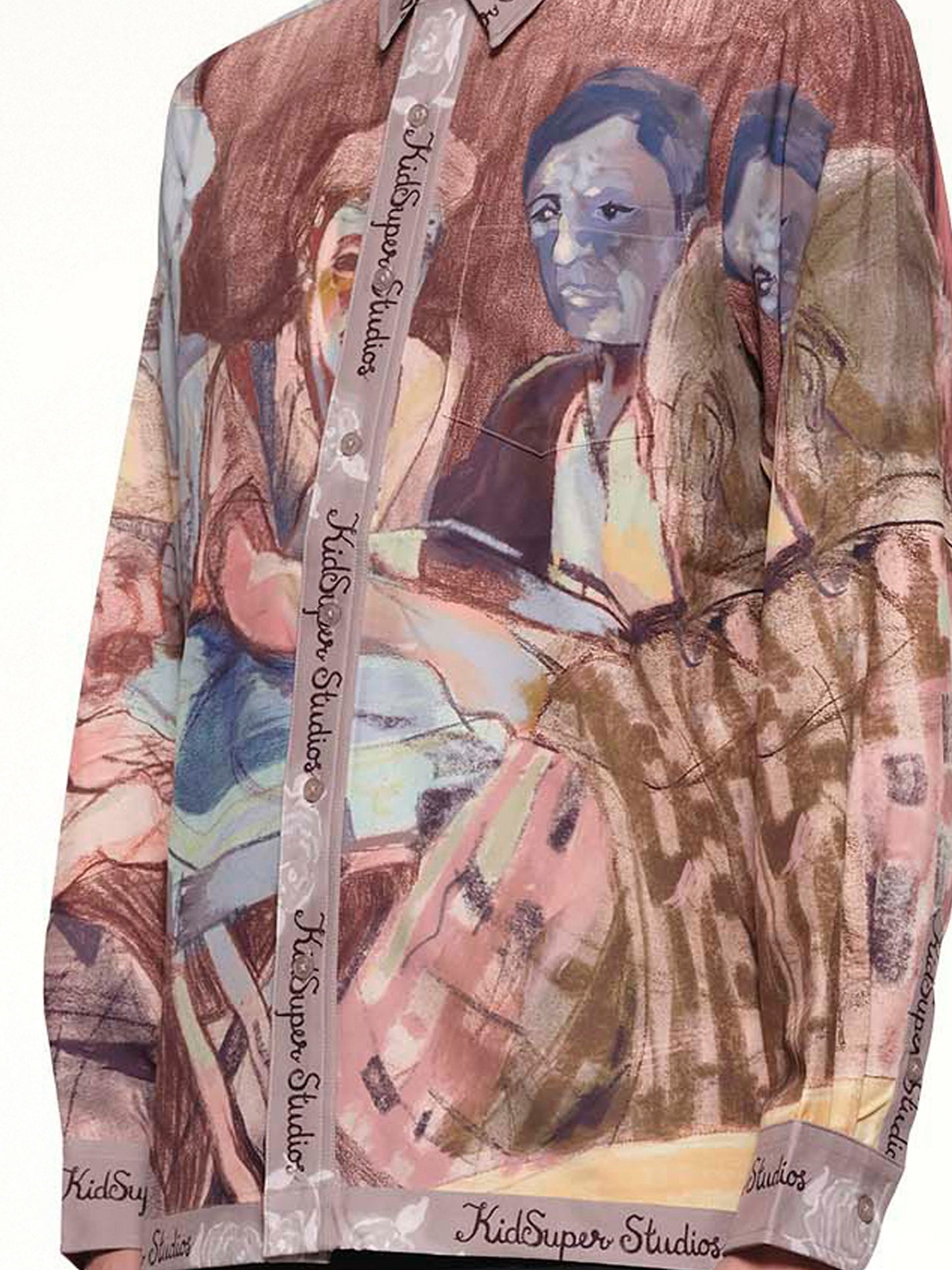 Dominos Printed Shirt in Brown