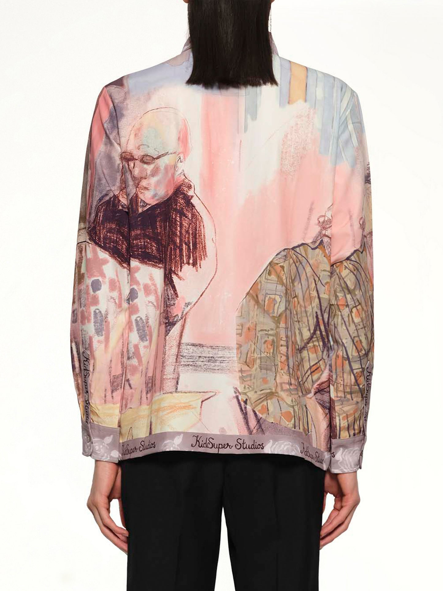 Dominos Printed Shirt in Brown