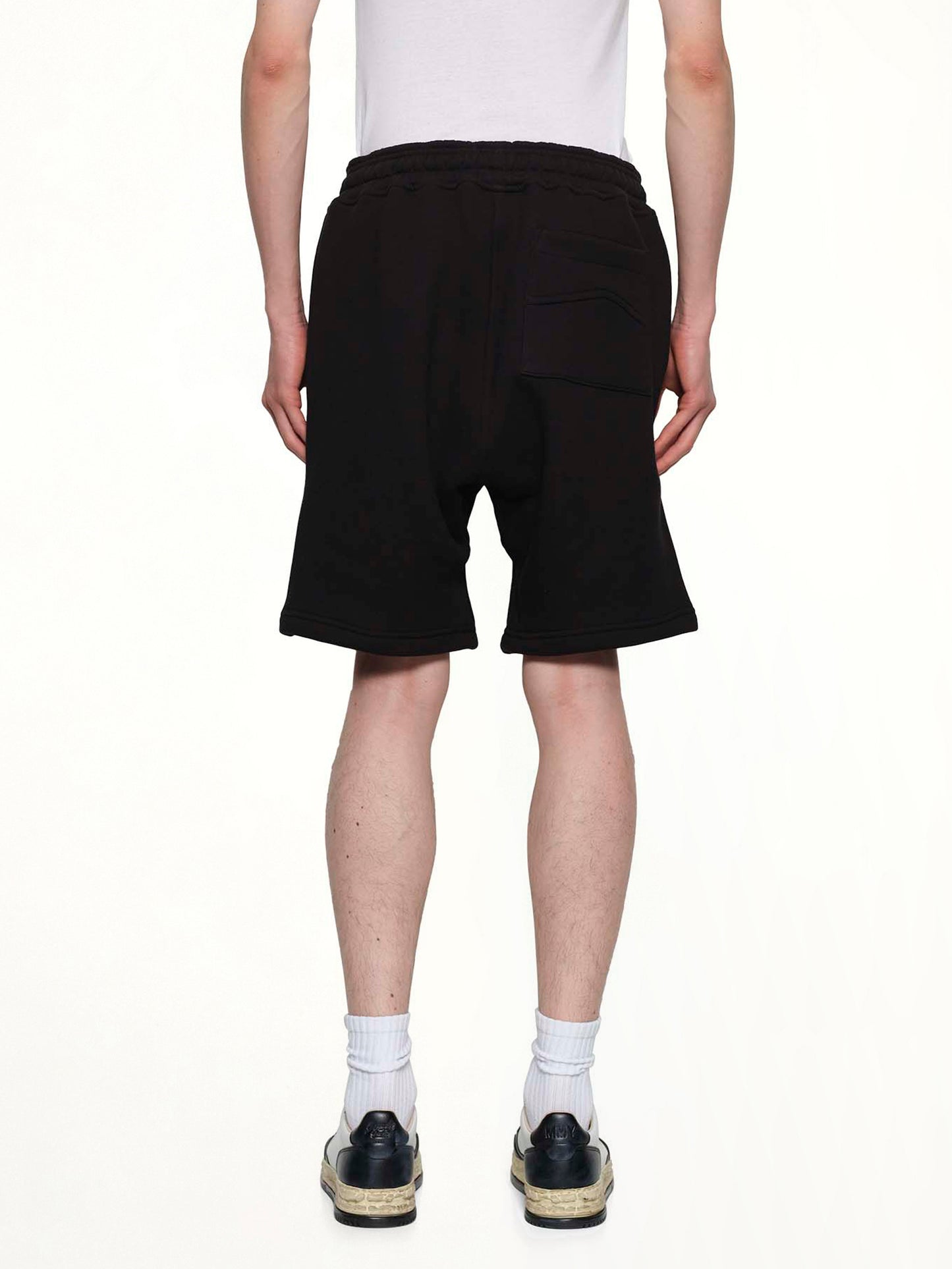 Classique Sweatshort in Black/White