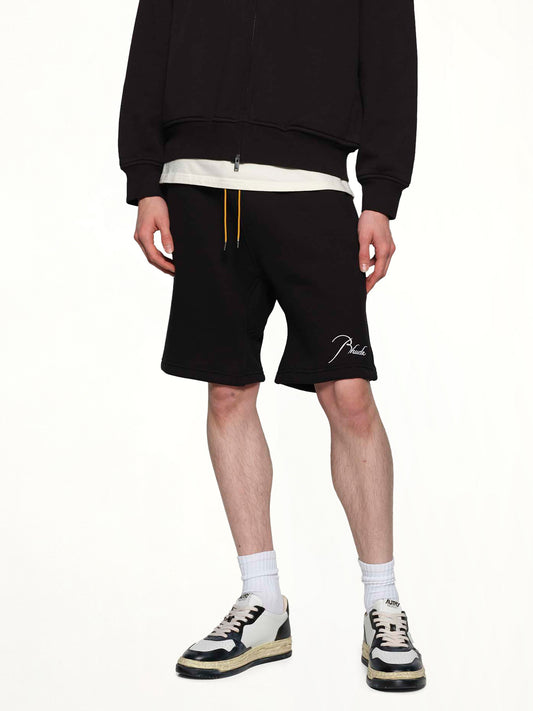 Classique Sweatshort in Black/White