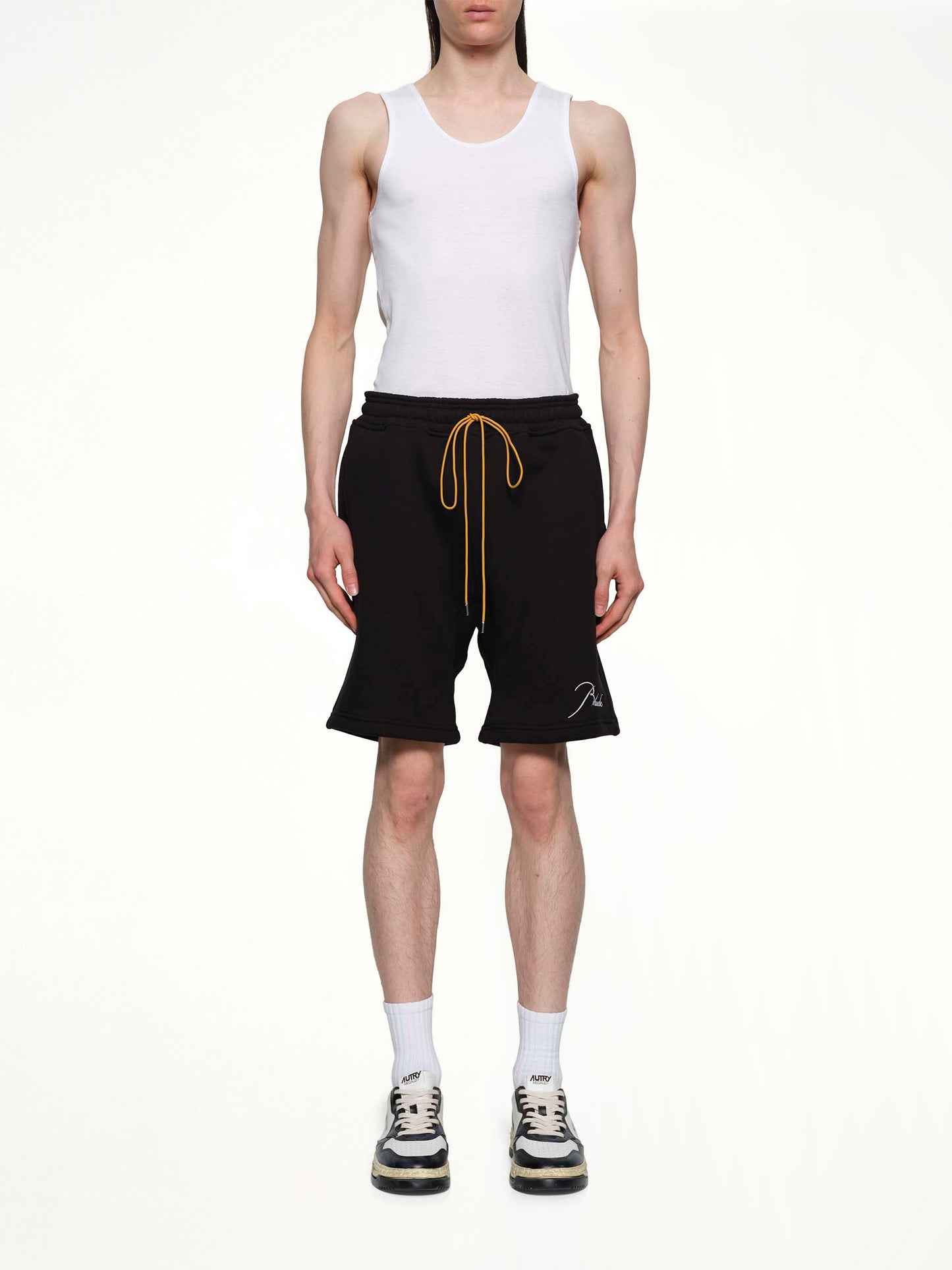Classique Sweatshort in Black/White