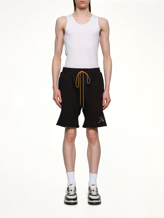 Classique Sweatshort in Black/White