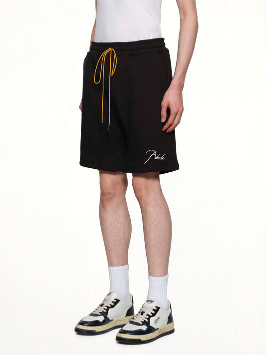 Classique Sweatshort in Black/White