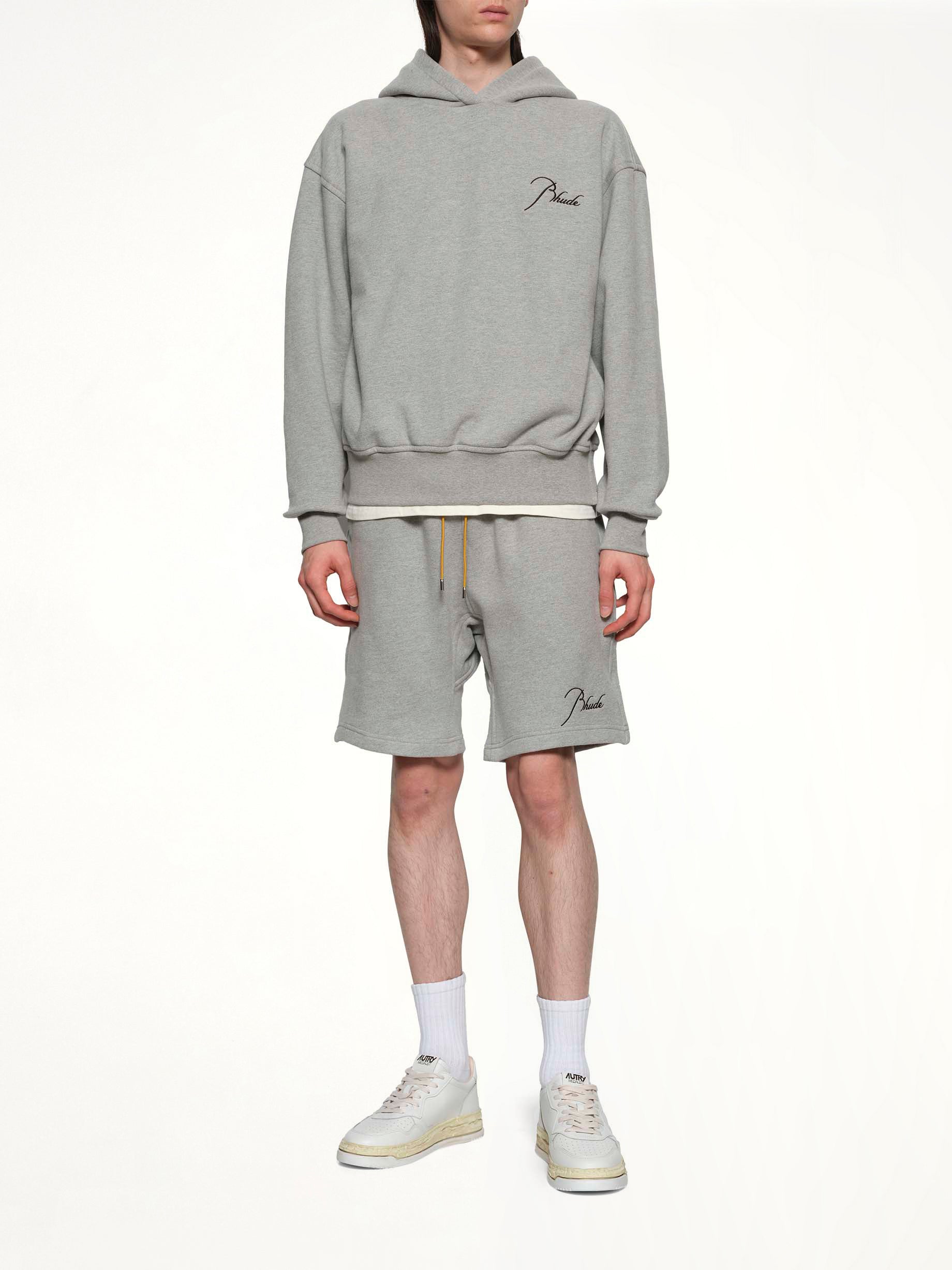 Classique Sweatshort in Heather Grey/Black