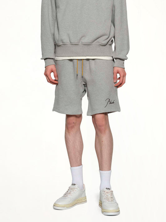 Classique Sweatshort in Heather Grey/Black