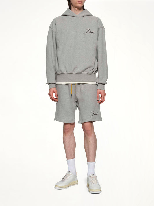 Classique Sweatshort in Heather Grey/Black