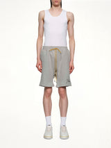 Classique Sweatshort in Heather Grey/Black