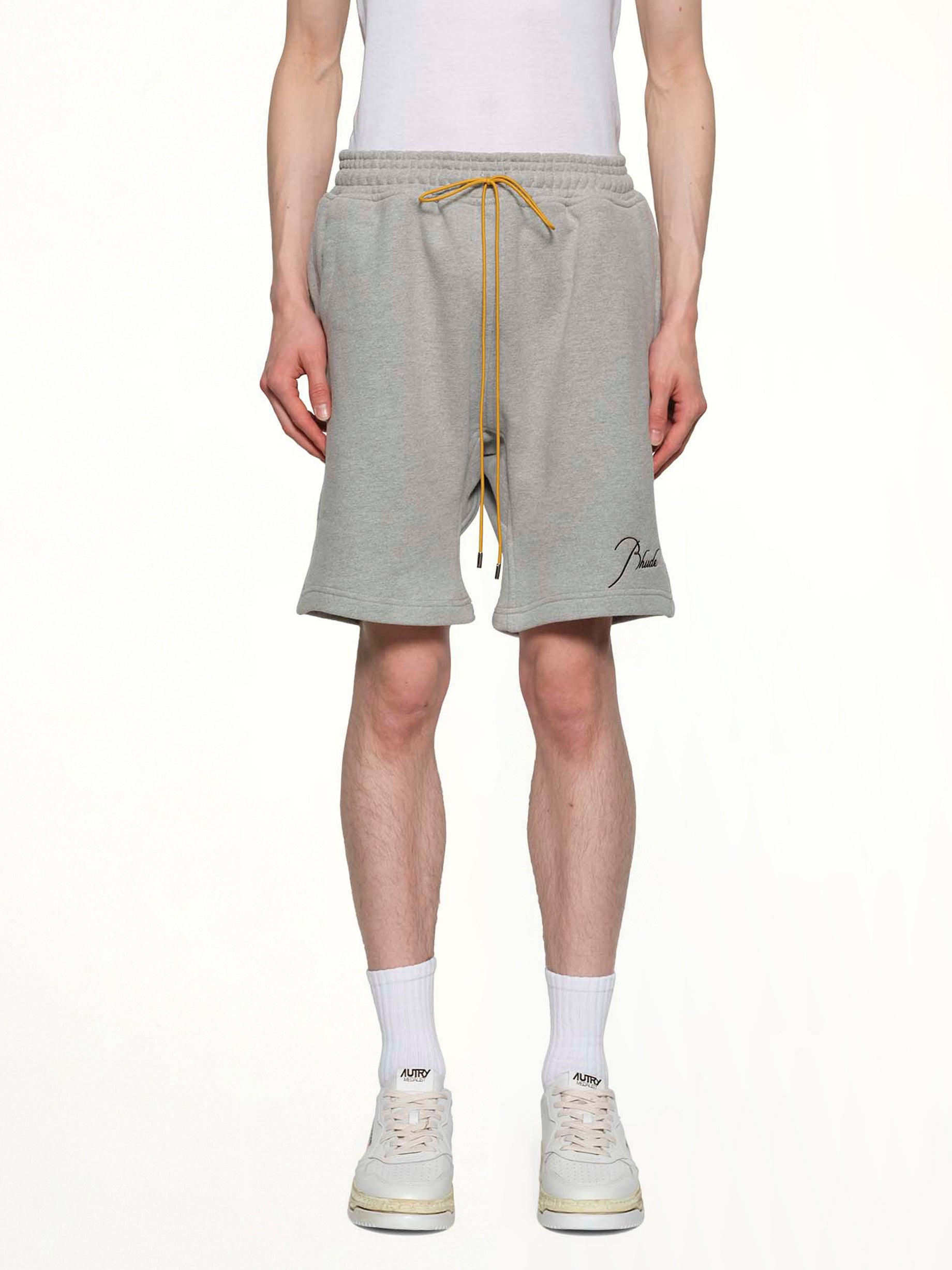 Classique Sweatshort in Heather Grey/Black