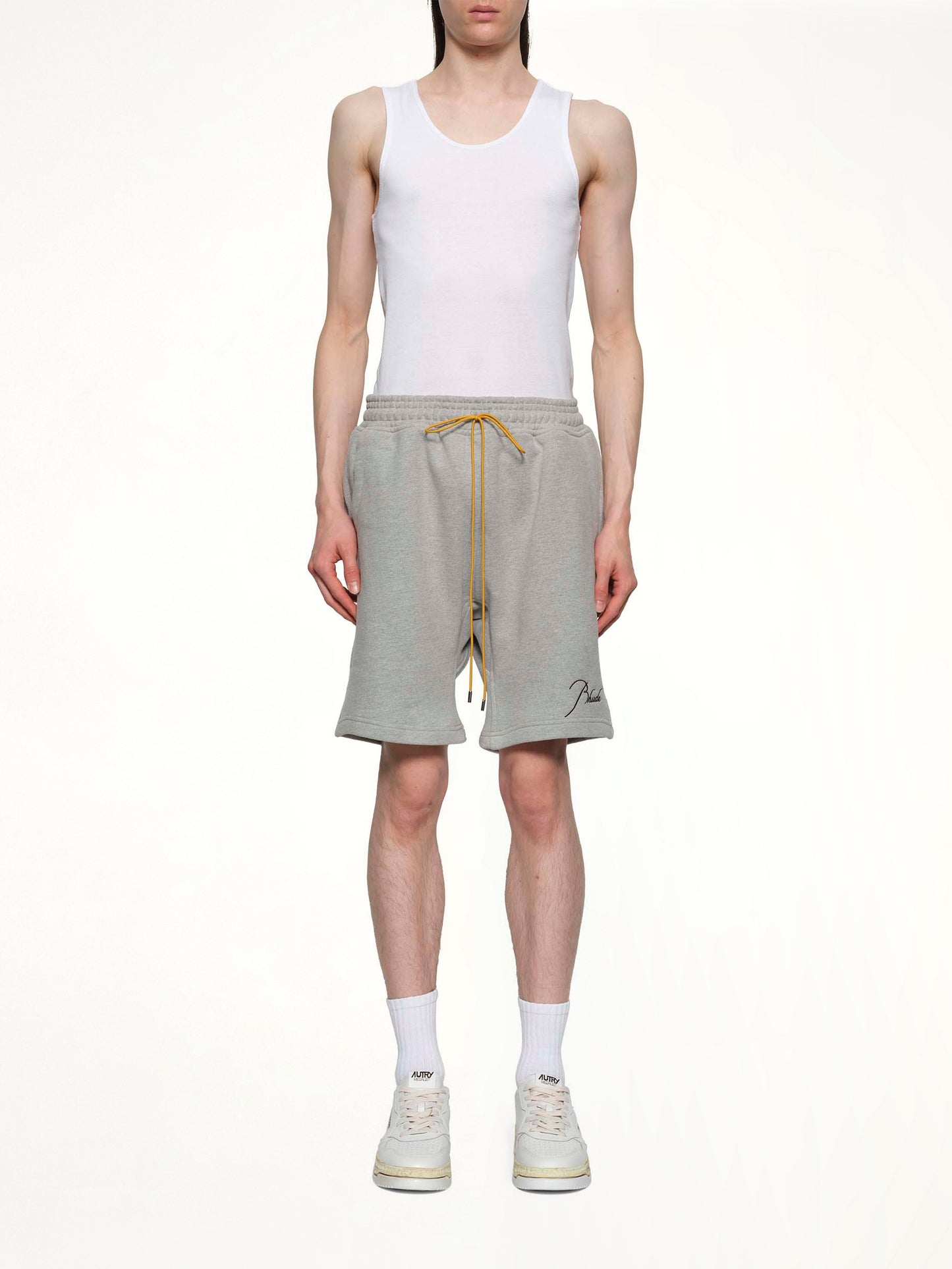 Classique Sweatshort in Heather Grey/Black