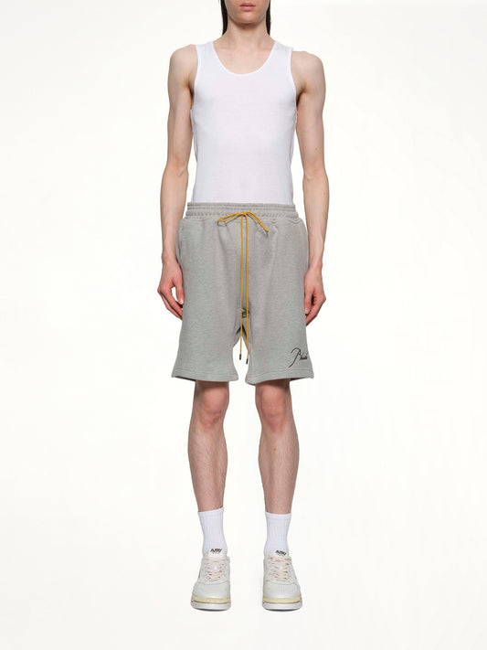 Classique Sweatshort in Heather Grey/Black