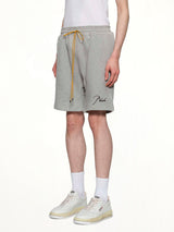 Classique Sweatshort in Heather Grey/Black