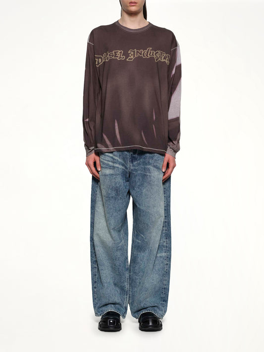 T-BOXT-LS-SHOW Sweatshirt in Grey/Multicolour