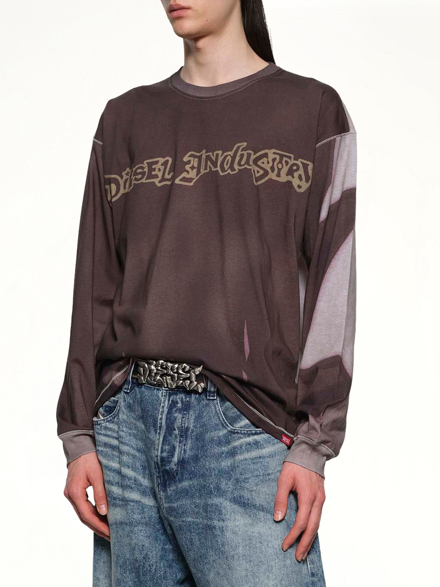 T-BOXT-LS-SHOW Sweatshirt in Grey/Multicolour