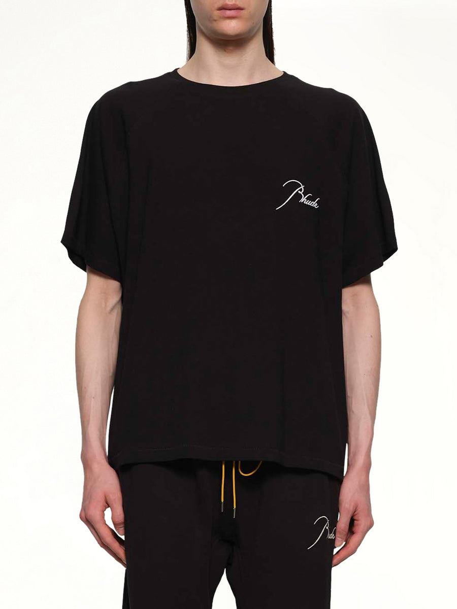 Classique Raglan T-Shirt in Black/White