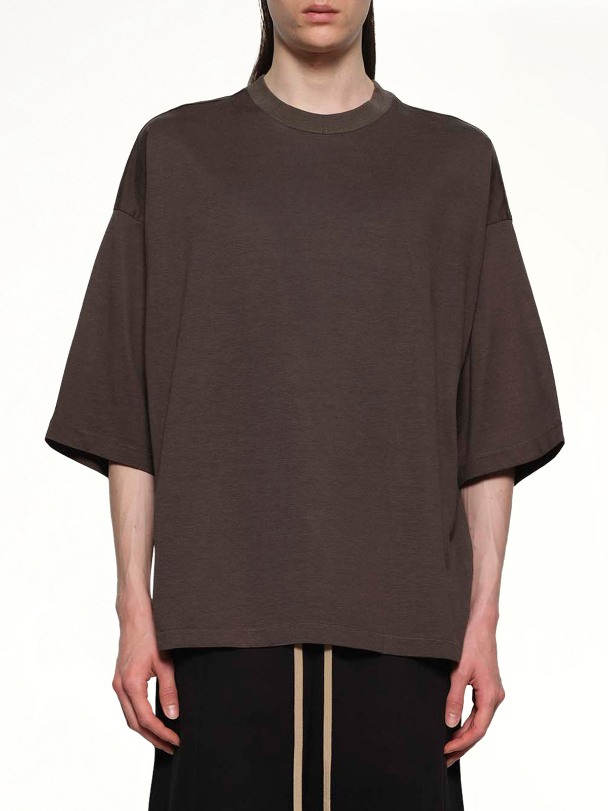 Relaxed Fit Logo T-Shirt in Off Black