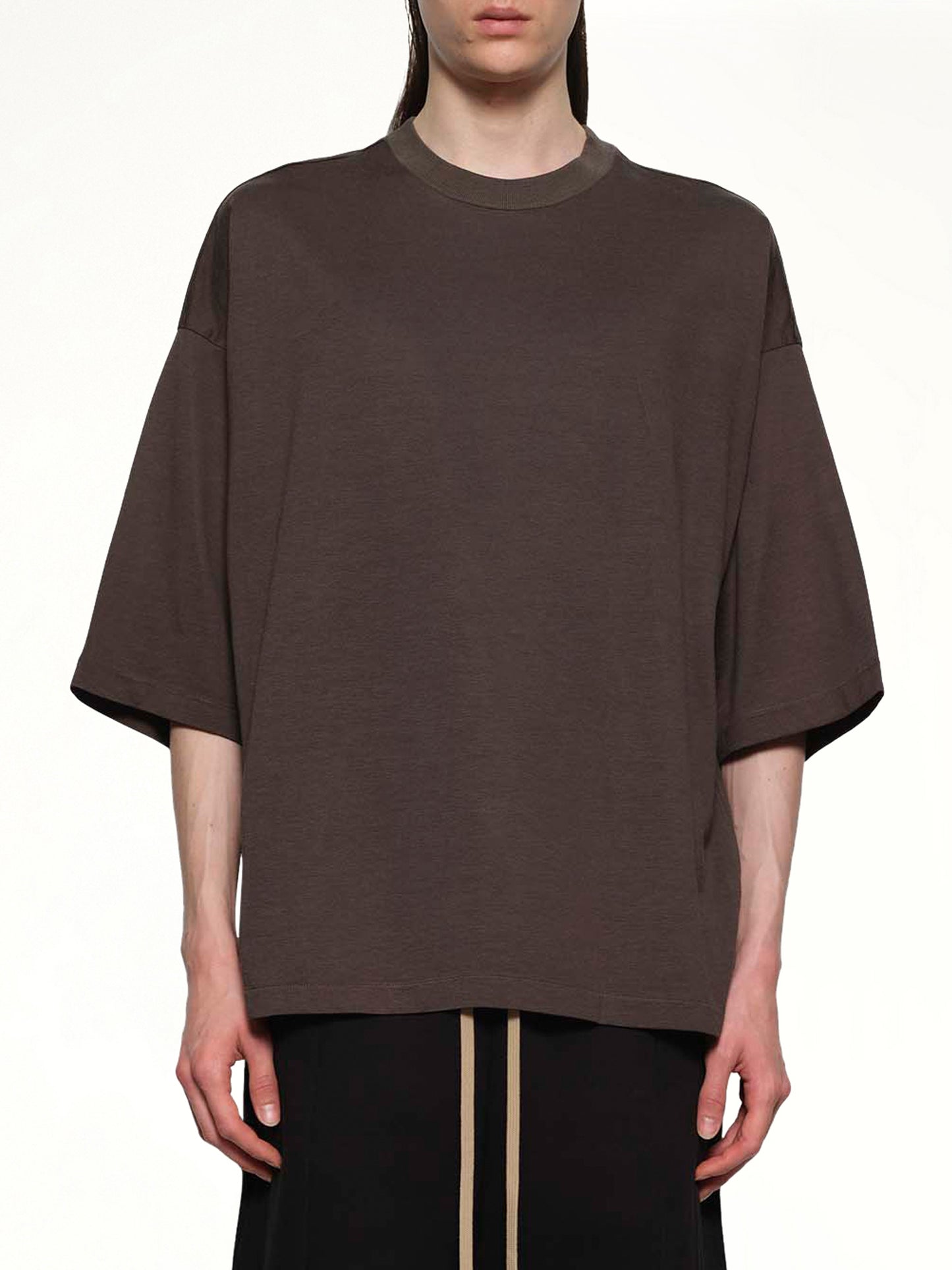 Relaxed Fit Logo T-Shirt in Off Black