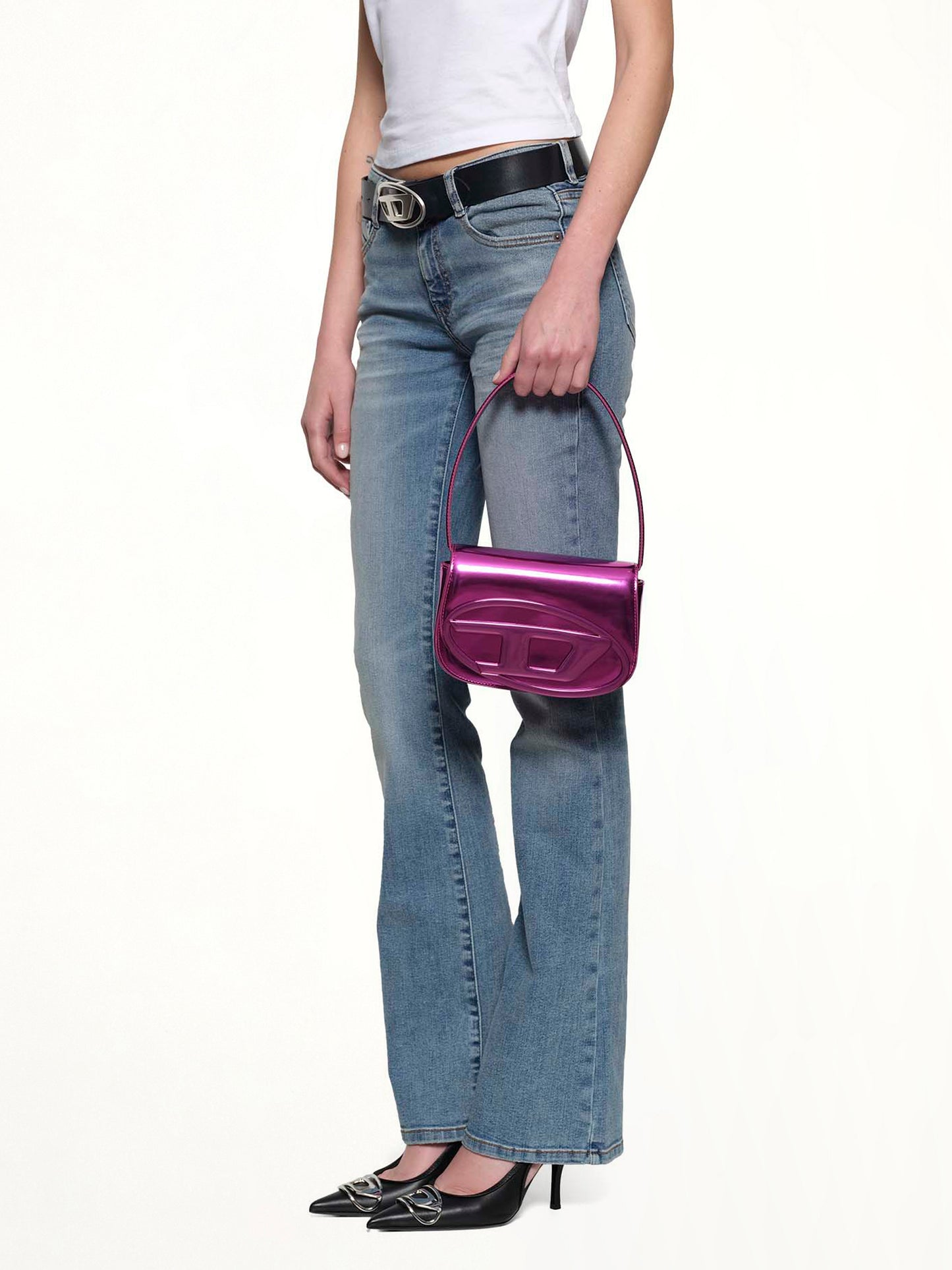 1DR Shoulder Bag in Neon Pink