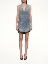 블루 DE-LARIS-DRESS-FSH