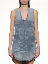 블루 DE-LARIS-DRESS-FSH