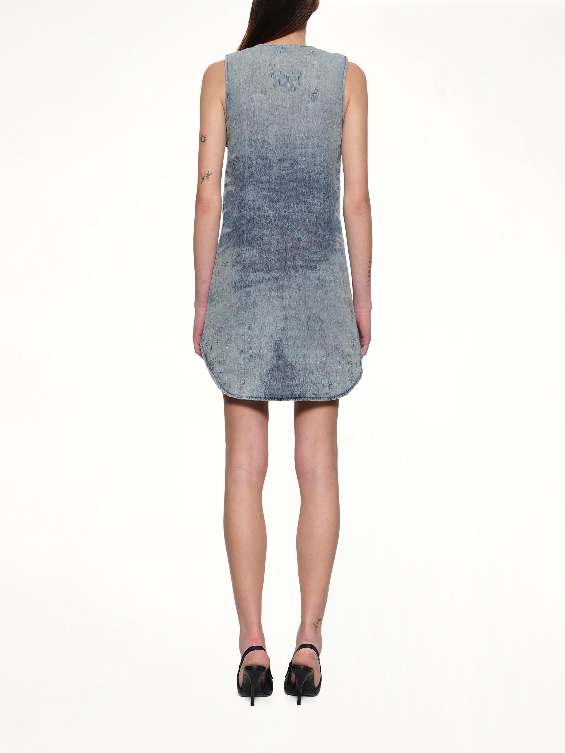 블루 DE-LARIS-DRESS-FSH