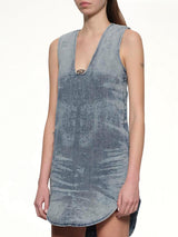 블루 DE-LARIS-DRESS-FSH