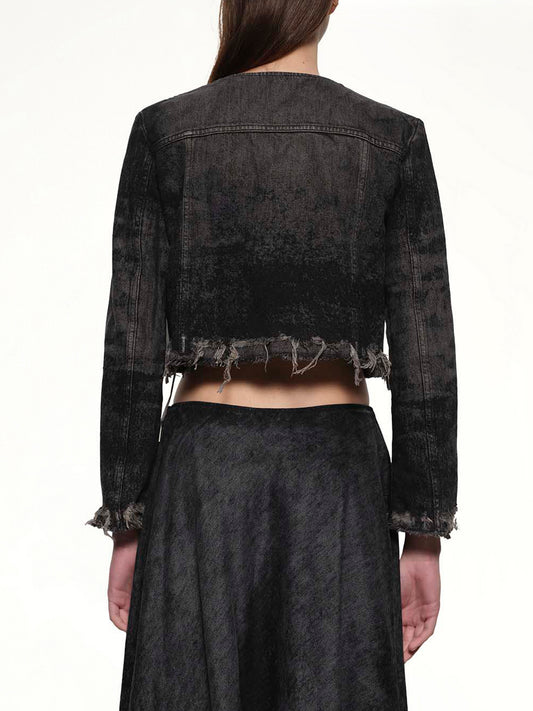 DE-GRAFFY-FSH Denim Jacket in Black